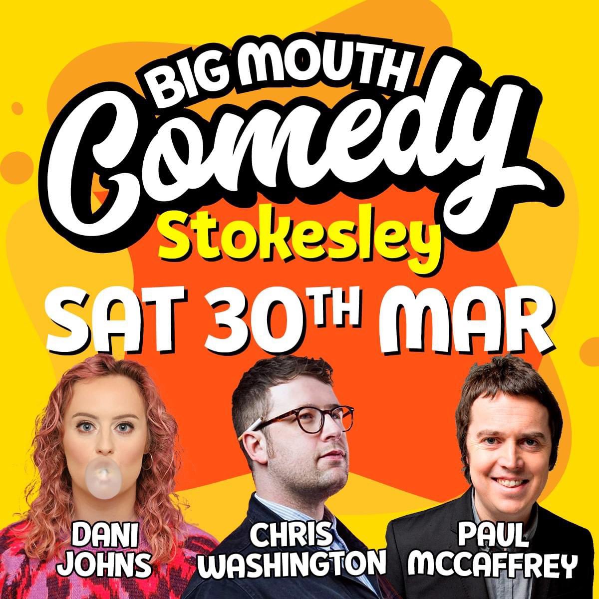 TeessideComedy's tweet photo. Who’s playing out? 
Times for tonight at Stokesley Town Hall with MC Dani Johns, @ChrisWash_ &amp; @paulmccaffreys 
Doors 7.30pm
Show 8pm
Remember it’s Bring Your Own Bottle (glasses &amp; openers provided)
🎟️ https://t.co/BhaIITZ0lH https://t.co/KFyJaunGCn