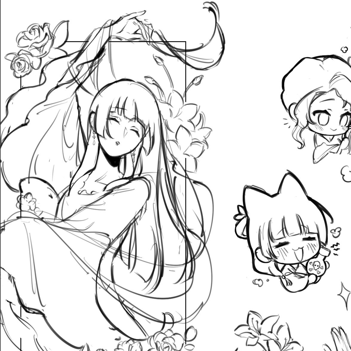 Making a kusuriya no hitorigoto sticker sheet!! Will be available at anime fest MY hopefully 🫶