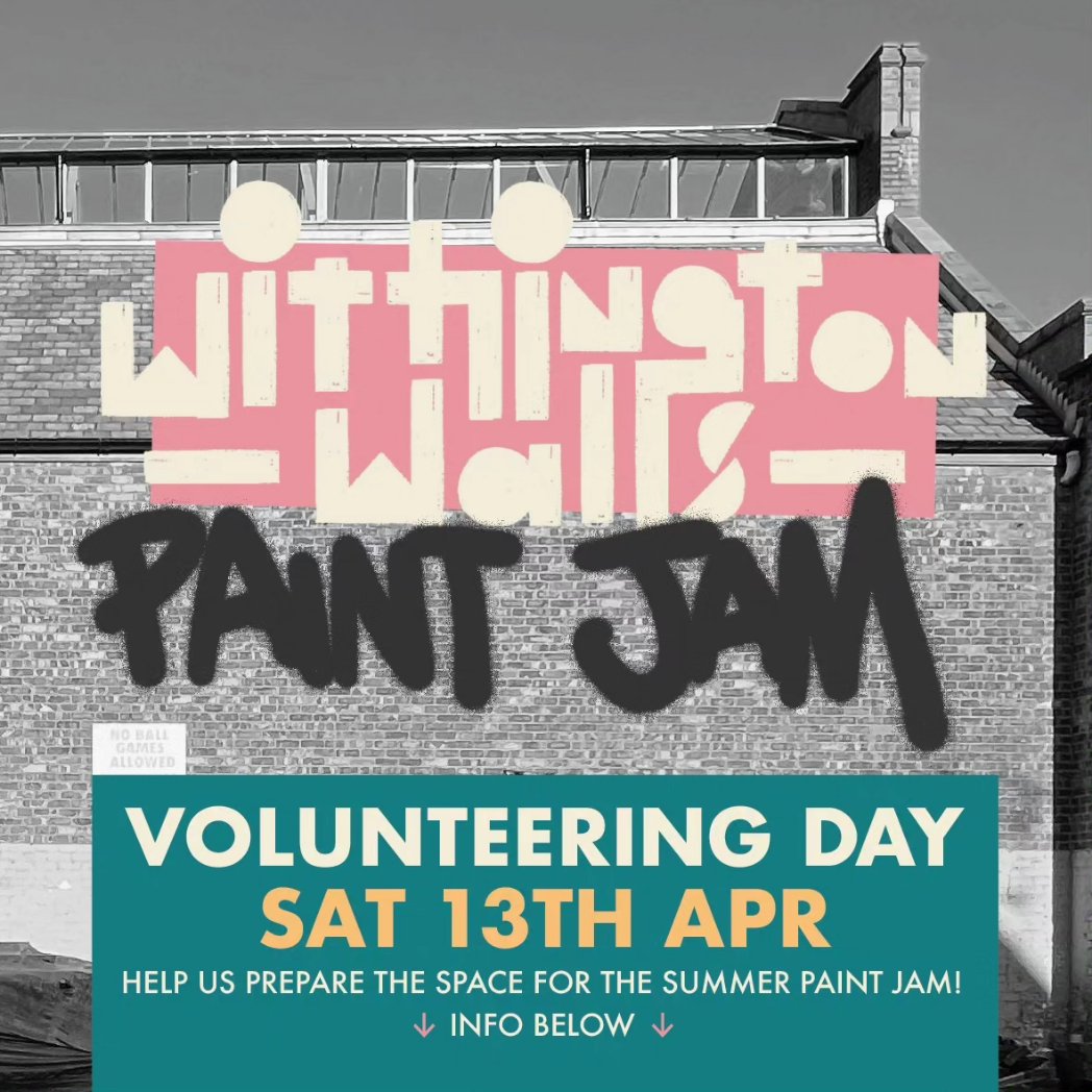 🎨 Calling all helpers! 🌟 Join us in prepping for the Withington Walls Paint Jam! We need your energy and enthusiasm to transform the hidden courtyard behind @WithingtonBaths into the venue for the paint jam and beyond that a community event space Saturday 13 April 12 till 4