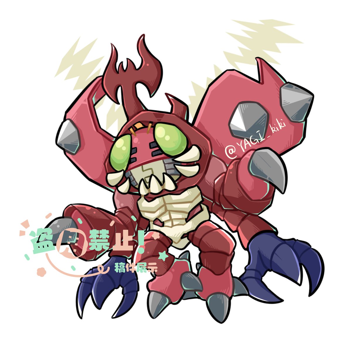 YAGI_kiki's tweet photo. 🐤＆🐞
#Digimon https://t.co/HvAdux8IiG