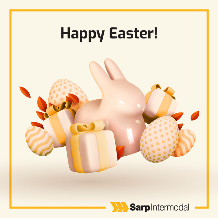 🎁🐰🥚Mutlu Paskalyalar dileriz! 🎁🐰🥚We wish you a happy Easter! #SarpIntermodal #Intermodal #PaskalyaBayramı #Paskalya #HappyEaster #HappyEaster2024 #Easter