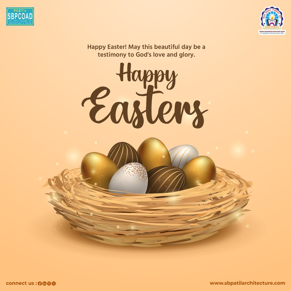 Happy Easter Sunday..! Today, let’s reflect on the true meaning of this day—the resurrection of Jesus Christ and the gift of salvation. May His love and grace fill your heart with joy and peace. #PCET #SBPCOAD #EasterSunday #EasterSunday2024 #Easter2024 #EasterWeekend #Easter