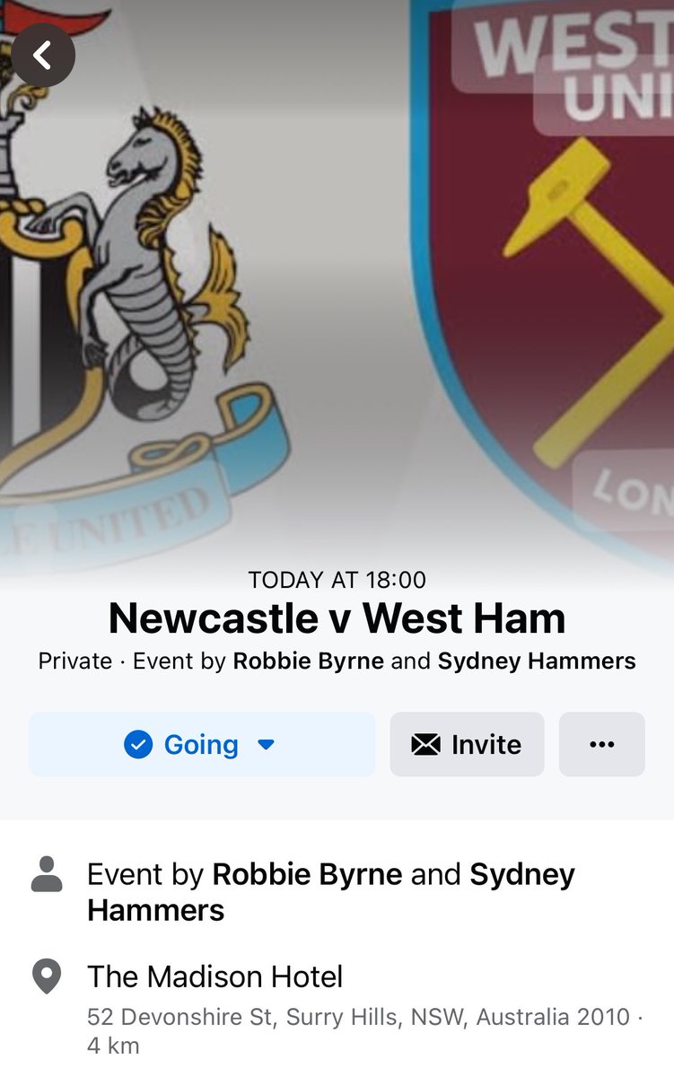 ⚒️⚒️⚒️ TONIGHT ⚒️⚒️⚒️
Join us at The Madison Hotel in Surry Hills for the Newcastle game
KO 11:30
COYI