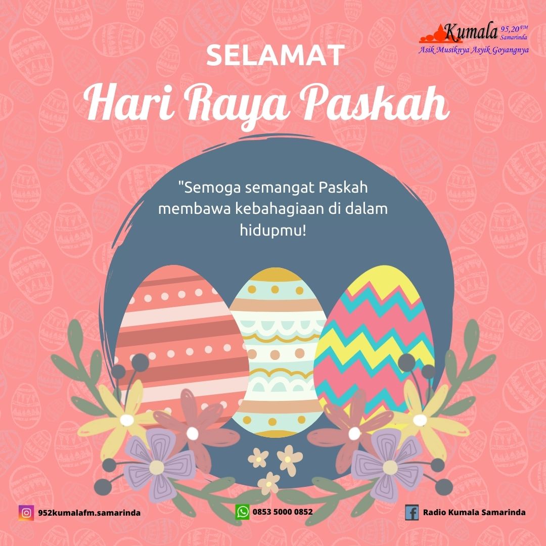 Selamat Paskah! Semoga Hari Paskah ini penuh dengan kebahagiaan bersama dengan orang-orang terkasih