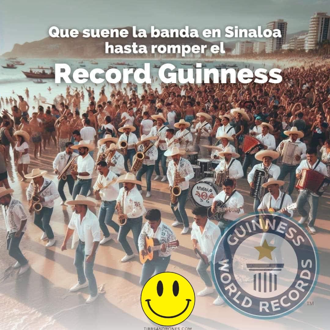 W_ACCIONPLANET's tweet image. QUISIERON CALLAR LA MÚSICA DE BANDA Y AHORA VAN POR EL RECORD GUINNESS 

La tocada de Banda #Sinaloense más grande del mundo en #Mazatlán

Después de que turistas extranjeros se quejara el ruido y peticiones de hoteleros para prohibir la música de banda en Mazatlán…