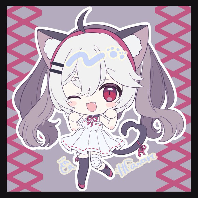 ✧ #comission ✧ෆAkko Nyanko(#akkoinnowhere)ෆI created the illustration for Live2d!please check their channel ʚɞアッコ•ニャンコ様のLive2d用イラスト、デザインを担当させて頂きました!よろしくお願いしますʚɞ 