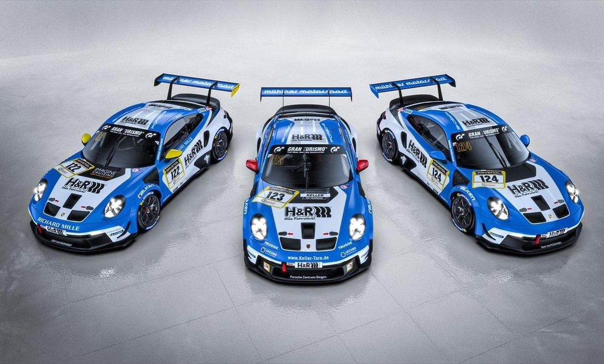 Muehlner Motorsport (@muehlnermotors) on Twitter photo It is one week left until we go racing on the toughest track in the world, the <a href="/nuerburgring/">Nürburgring</a>.
We are proud to enter three Porsche 992 Cup this year for <a href="/vln_de/">Nürburgring Langstrecken-Serie</a>
<a href="/HRSpezialfedern/">H&R Spezialfedern</a>
<a href="/hrsprings/">H&R Springs</a>
<a href="/AlexBrundle/">Alex Brundle</a> It is one week left until we go racing on the toughest track in the world, the <a href="/nuerburgring/">Nürburgring</a>.
We are proud to enter three Porsche 992 Cup this year for <a href="/vln_de/">Nürburgring Langstrecken-Serie</a>
<a href="/HRSpezialfedern/">H&R Spezialfedern</a>
<a href="/hrsprings/">H&R Springs</a>
<a href="/AlexBrundle/">Alex Brundle</a>