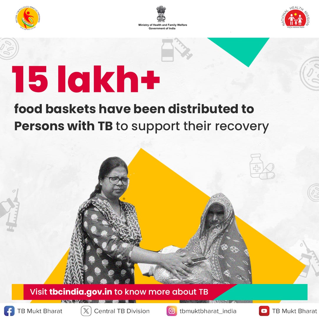 Become a #NikshayMitra by providing nutritional, vocational and diagnostic support to Persons with TB and help them fight against TB. Call 1800-11-6666 to know more. #TBMuktBharat #TBHaregaDeshJeetega @MoHFW_INDIA