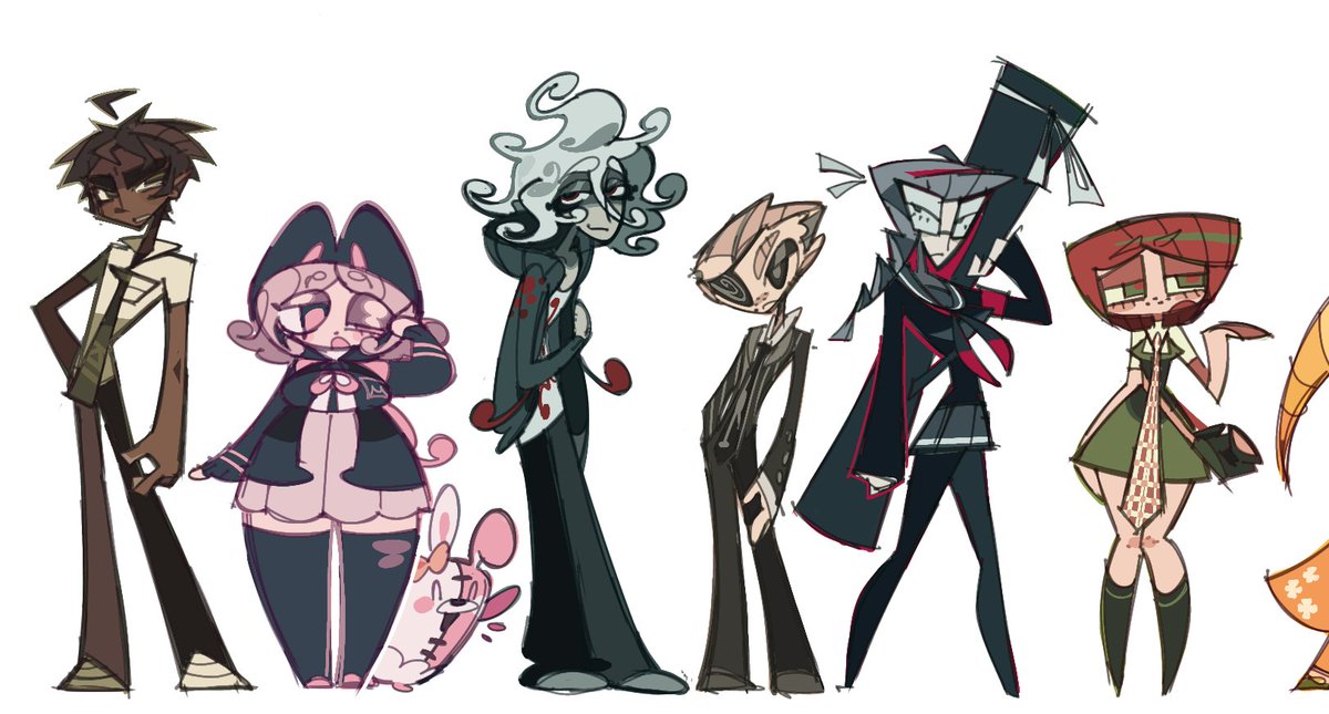 starrysharks's tweet photo. WAAOW who drew these danganronpa redesigns??? https://t.co/67ybiwJFH4
