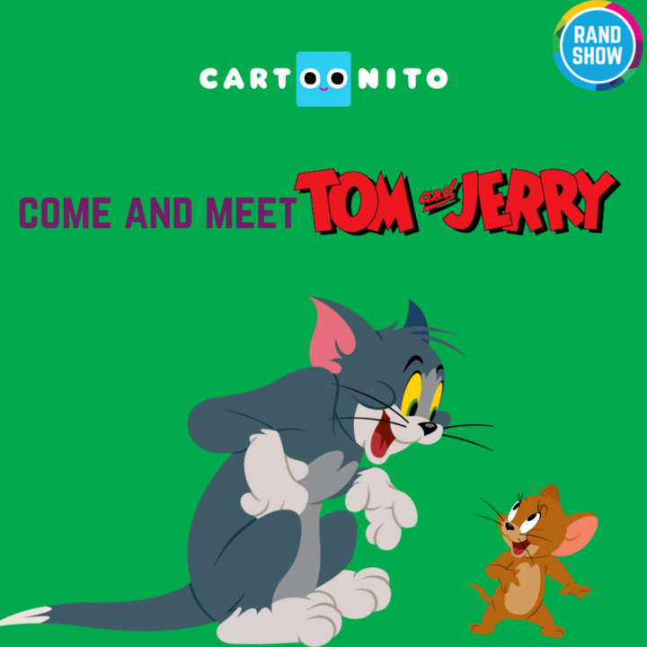 Hey parents! Meet Cartoon Network &amp; Cartoonito characters LIVE at The Rand Show! From Tom and Jerry to The Powerpuff Girls, it's unforgettable fun for your little ones. Tickets just R70 per child (kids under 4 free!). Don’t miss out! #CartoonNetwork #Cartoonito #RandShow2024