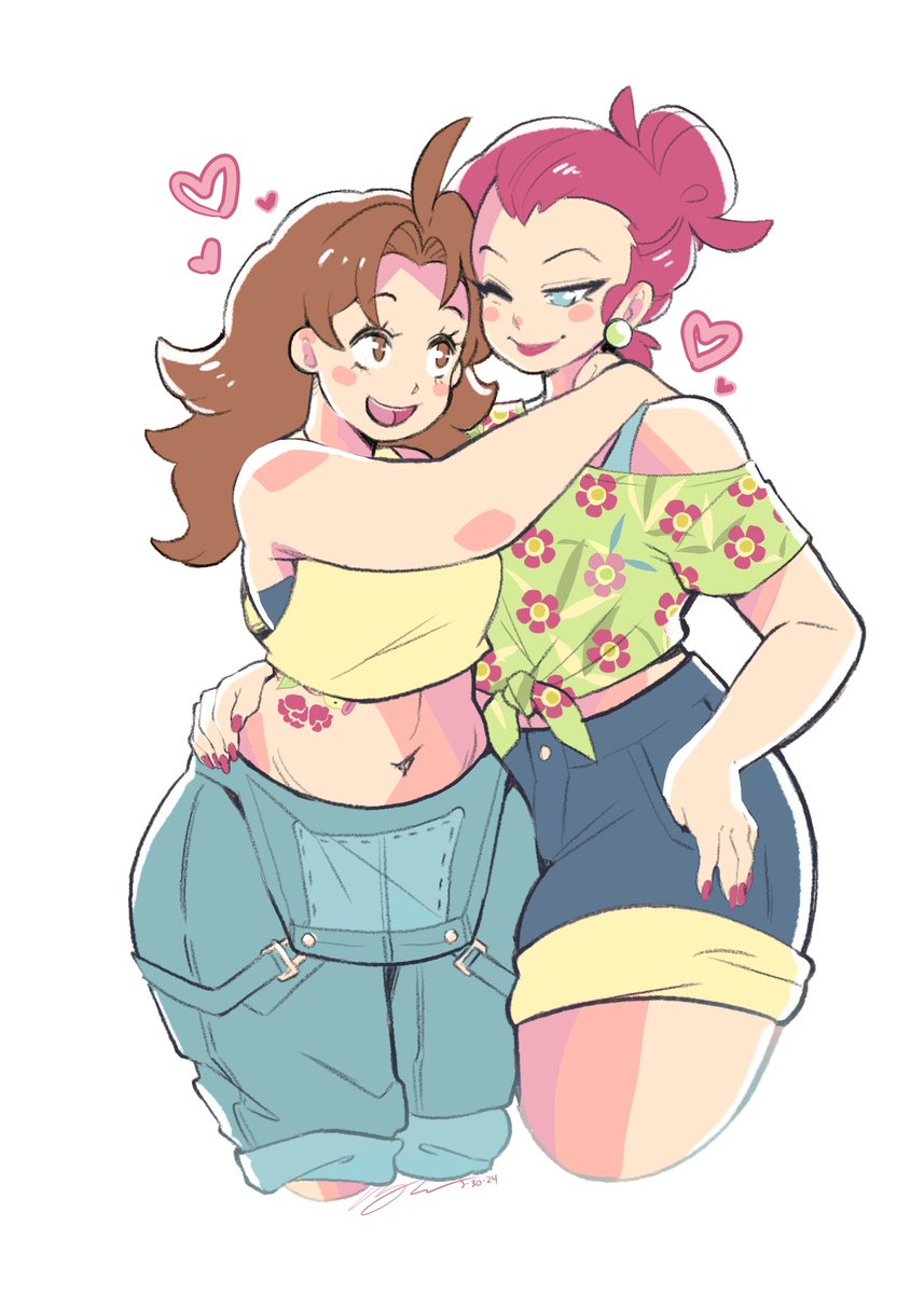 audgreenart's tweet image. Okay I love @kianamaiart 's hanamusa shipping, and the tattoo she recently gave Delia, coupled with my love for Bellsprout, just meant it was time to draw them because they are TOO ADORABLE! * 0 *
