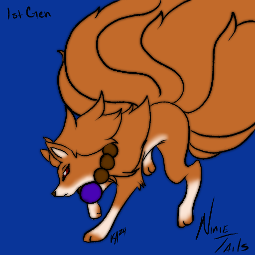 VicMaster2200's tweet photo. From the stream before, I had a idea of drawing myself into my favorite in each gen. Starting off with my all time favorite Ninetails :3 https://t.co/eAfEtNcHm1