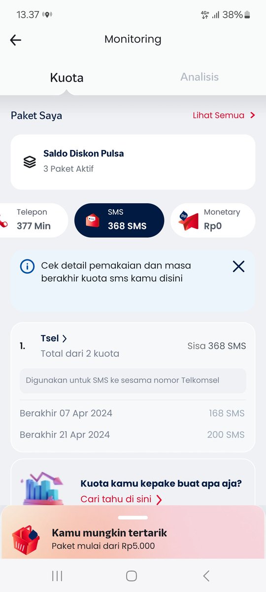LifinPremium's tweet photo. Mohon di bantu paket sms tidak bisa di gunakan kartu as 0851 0004 2749 #kartuas @TSelKartuAs @Telkomsel @TelkomIndonesia @mytelkomsel_id #Tselinfo #Indonesia @TelkomselHalo #TelkomselHalo https://t.co/DGp3Ik9CwH