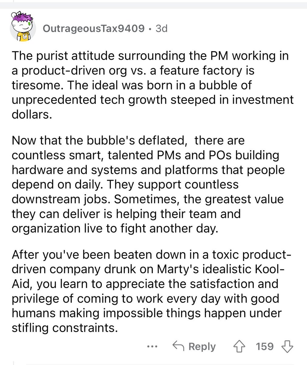 Interesting take on the never ending debate around the right way to product management.