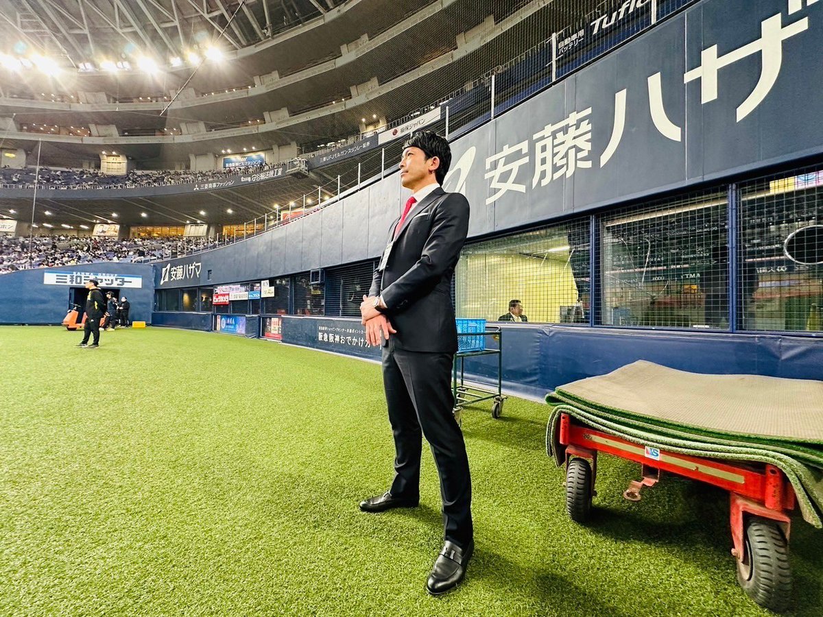 2024プロ野球開幕‼️ 攝津さんと一緒に解説でした‼️ 開幕戦の独特の緊張感、野球をたくさん勉強して熱男魂で頑張ります‼️