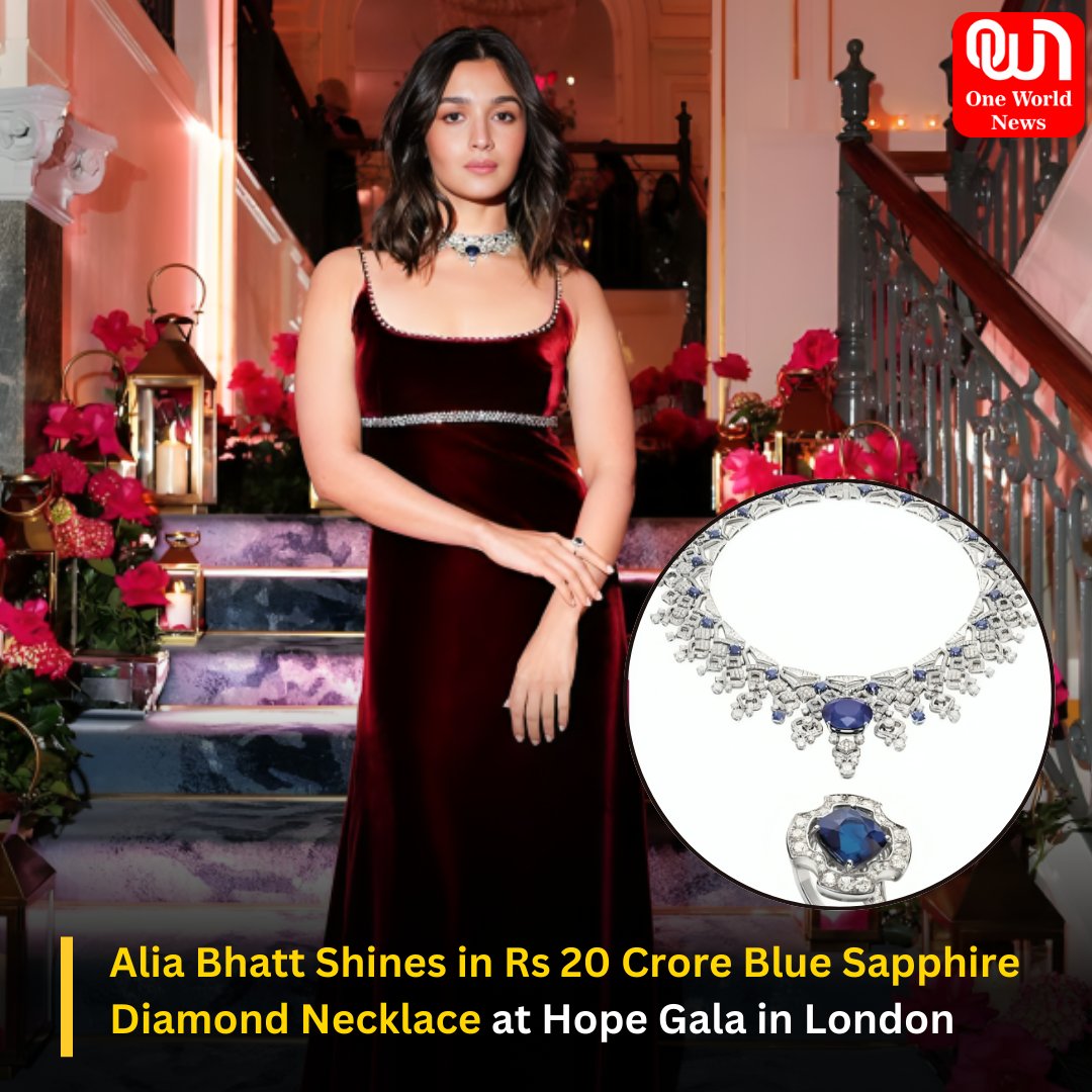 Alia Bhatt Shines in Rs 20 Crore Blue Sapphire Diamond Necklace at Hope Gala in London

#AliaBhatt #Aliabhat #hopegala #londonevent #bollywoodactress #Fashionista #oneworldnews