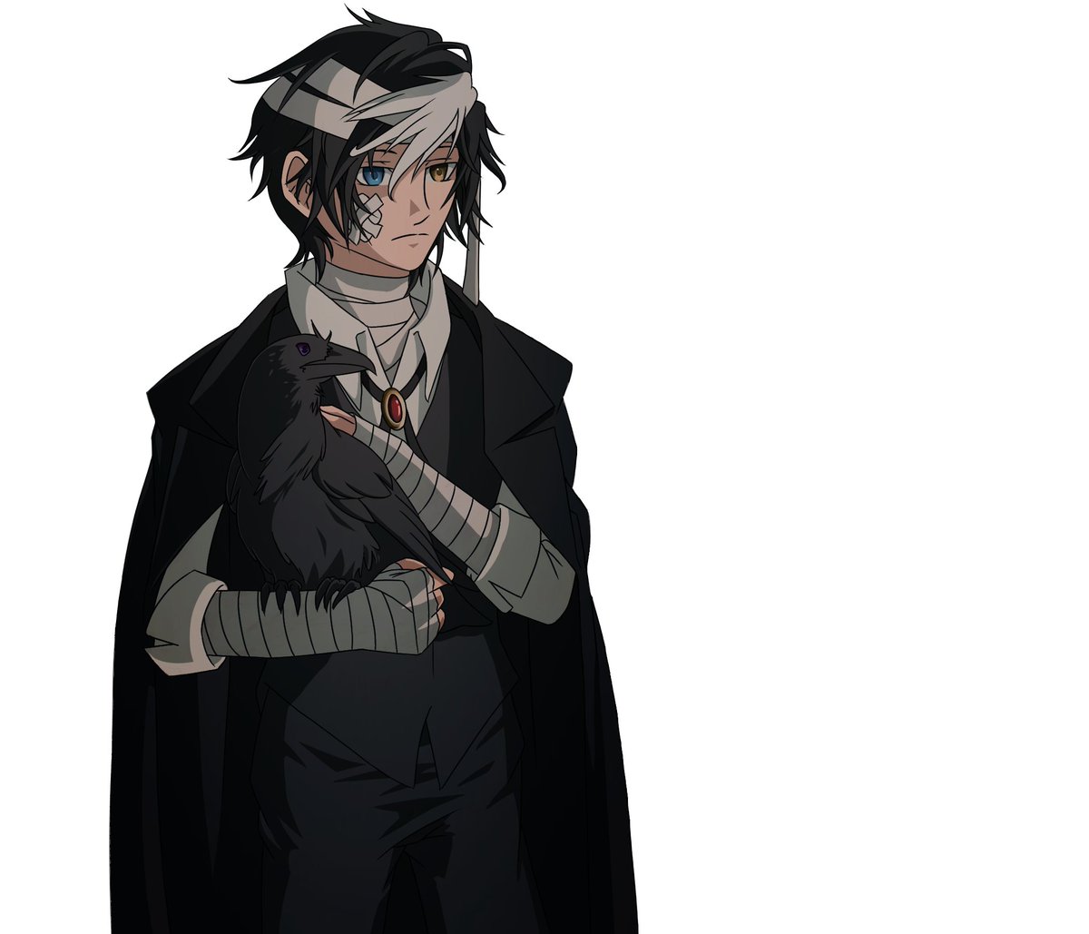 actually drew this guy as my vtuber model (crow was drawn by <a href="/SinisterEterniT/">SinisterEternity</a> tho), but I'm thinking of starting from scratches cause I feel like my vibe has changed (this was drawn two years ago). I need something brand new..🤔