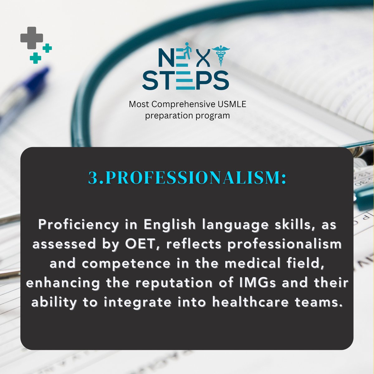 Unlock your pathway to residency success with OET! 🌟
Enroll Now: nextstepscareer.com/enroll-now/

#usmle #clinicalrotations #inpatient #Residency #residencymatch #usmlematch #usmlepreparation #nextsteps #nextstepsusmle