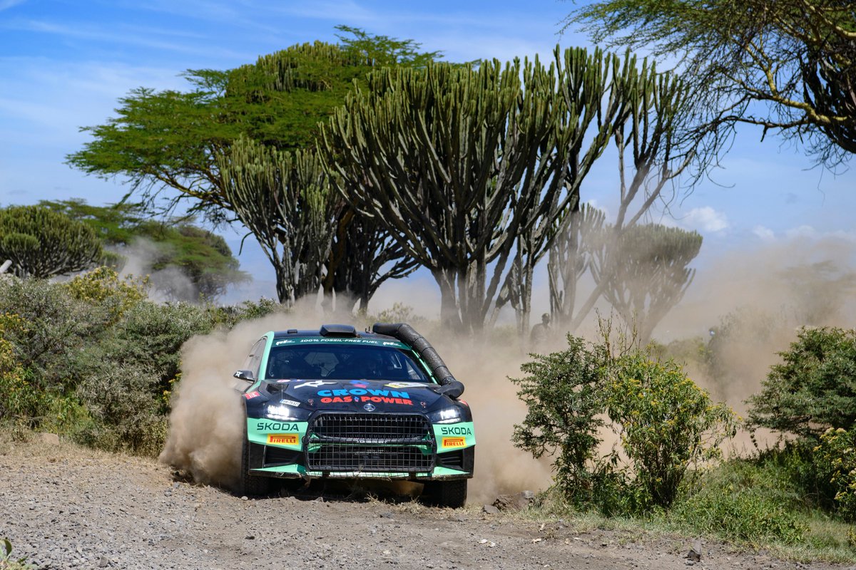 🇰🇪#RallyKenya🇰🇪 SS9️⃣ 1. GREENSMITH - 9:03.4 2. Solberg +3.2 3. Kajetanowicz +16.5 4. Dominguez +24.8 5. Munster +47.3 🎙'We had a puncture in the first stage so it cost us a bit of time. We just had to drive slowly to make sure we didn't damage the car.'