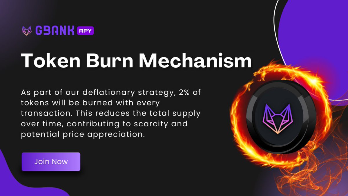 🔥 Every $GBK transaction fuels scarcity! 2% of tokens burned per transaction as part of our deflationary strategy. 

Embrace the power of scarcity and potential price appreciation now! 💰📉 

#DeflationaryStrategy #GBKToken