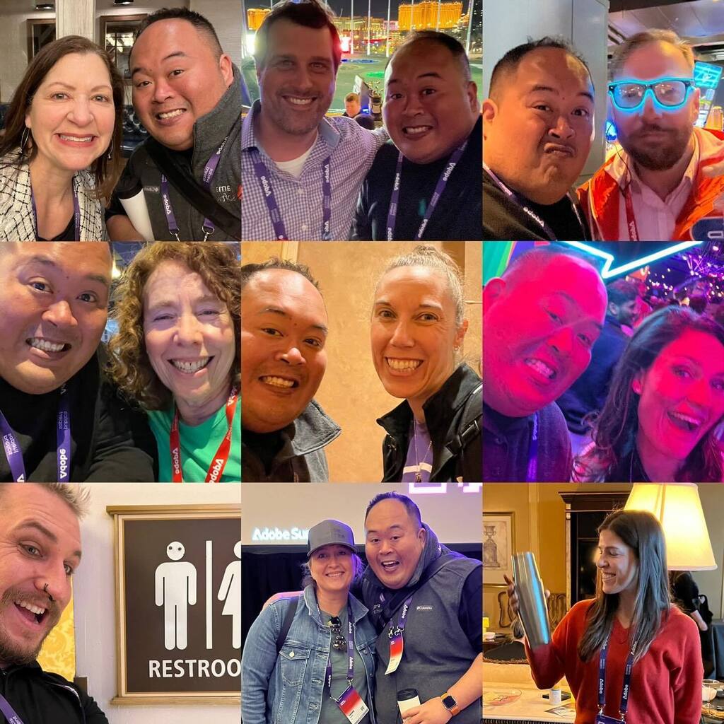 hiroticks's tweet photo. Amazing community. My fellow nerds and MOPerators.💜 #adobesummit2024 
.
.
.
.
.
#adobemarketo #adobemarketoengage #work #travel #conference #lasvegas #marketochamps #summithangover https://t.co/lLMCQ60R7u https://t.co/9YT3scEbU4