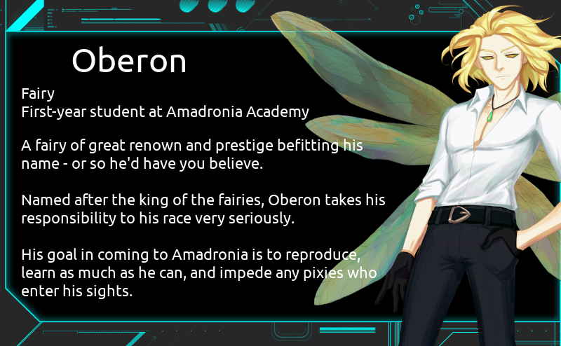 zetsubougames's tweet photo. Sable's Grimoire 2 is still a ways off, but that doesn't mean we can't have a peek at some of the new cast members.

I'll post character bios every now and then. First up, let's meet a few of the new first-year students coming to Amadronia Academy. https://t.co/iPVCXiNVhh