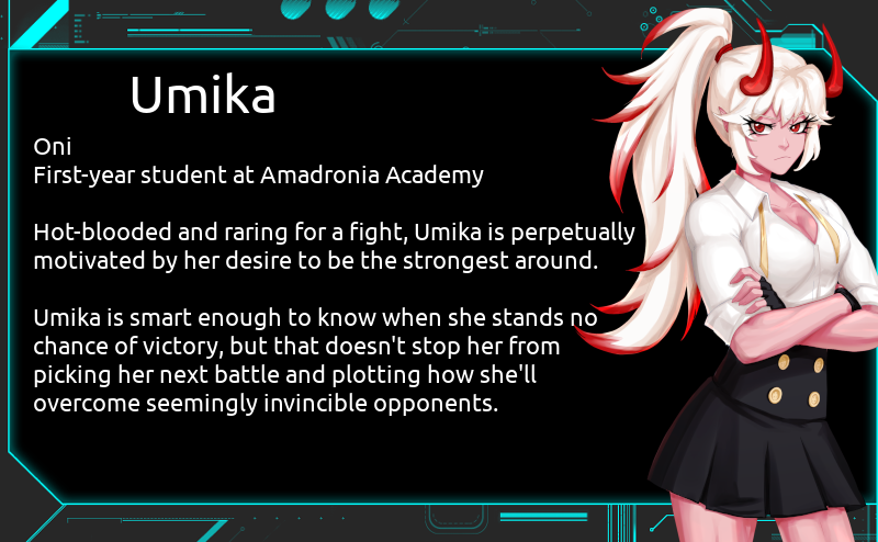 zetsubougames's tweet photo. Sable's Grimoire 2 is still a ways off, but that doesn't mean we can't have a peek at some of the new cast members.

I'll post character bios every now and then. First up, let's meet a few of the new first-year students coming to Amadronia Academy. https://t.co/iPVCXiNVhh