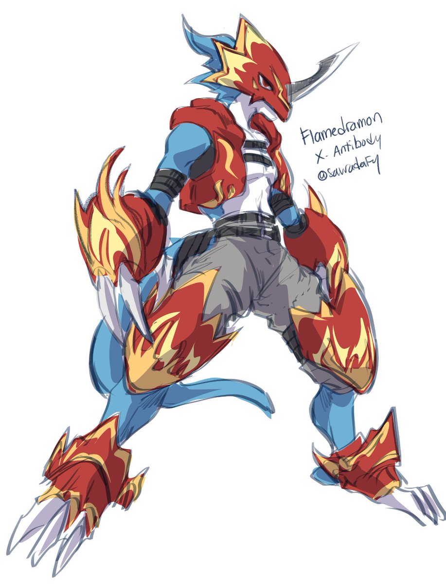 Flamedramon X-antibody concept
#digimon #digimon02