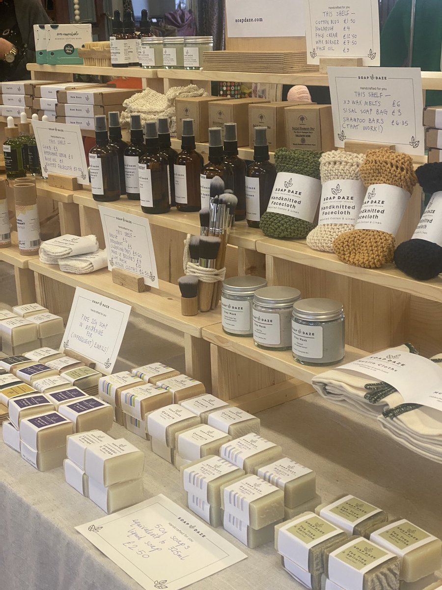 Soap Daze is at #Topsham market today, 8.30-1pm. Hope to see you! #exeter @Exeter_Hour St Matthew’s Hall