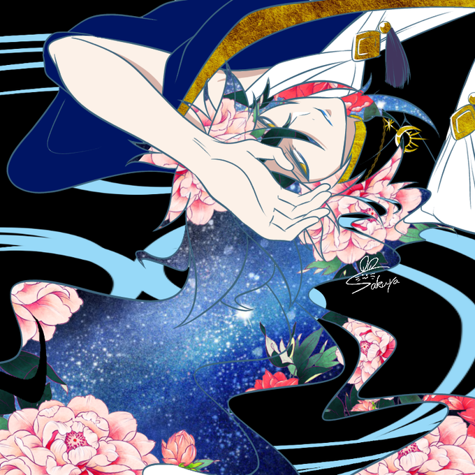 「japanese clothes lotus」 illustration images(Latest)