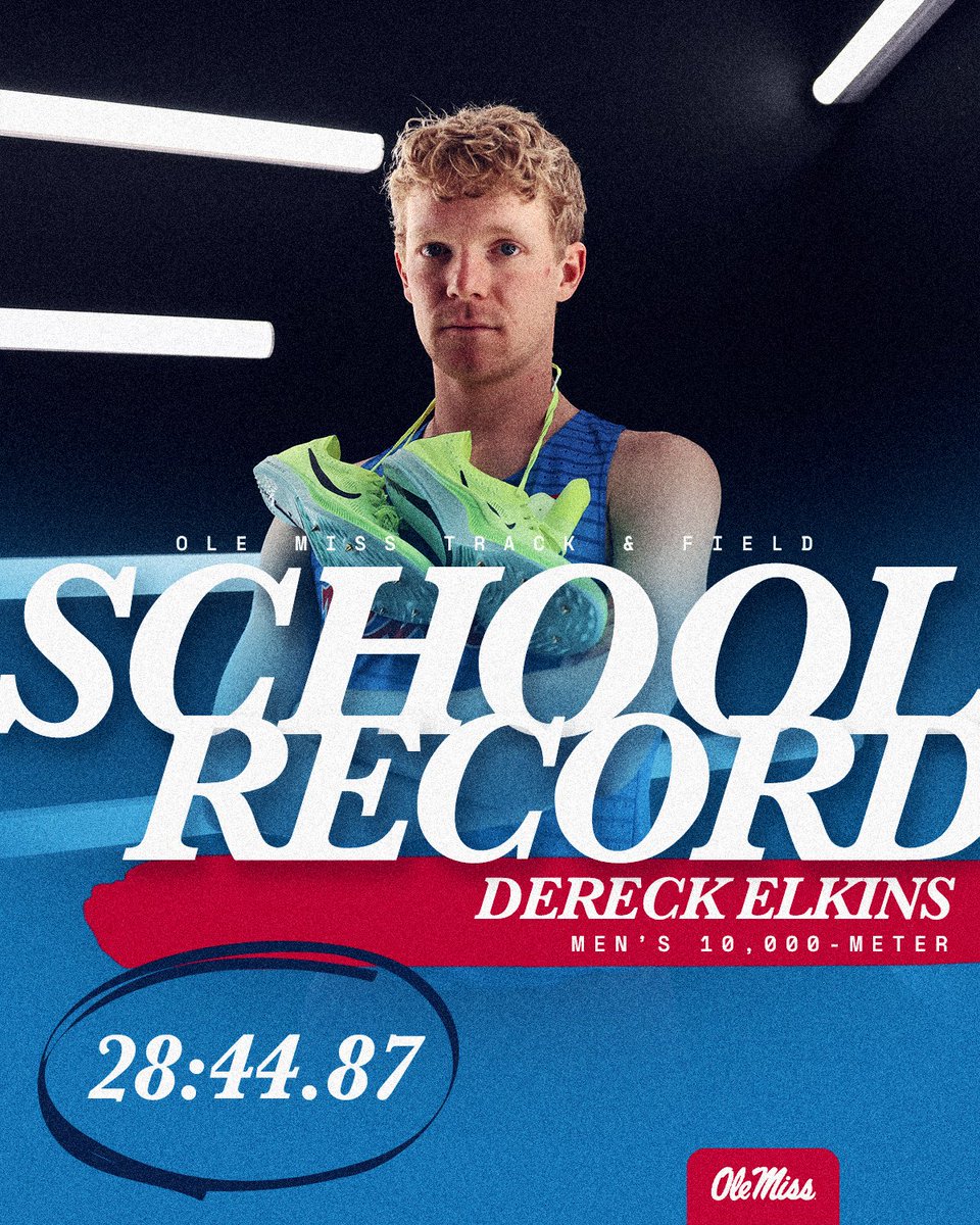 𝗦𝘁𝗮𝗻𝗳𝗼𝗿𝗱 𝗜𝗻𝘃𝗶𝘁𝗲 | 🚨 SCHOOL RECORD 🚨

Dereck Elkins wraps the day for the Rebs with a school record in the 10K, finishing 10th in Section 2 at a *massive* PR of 28:44.87 🤩

#HottyToddy