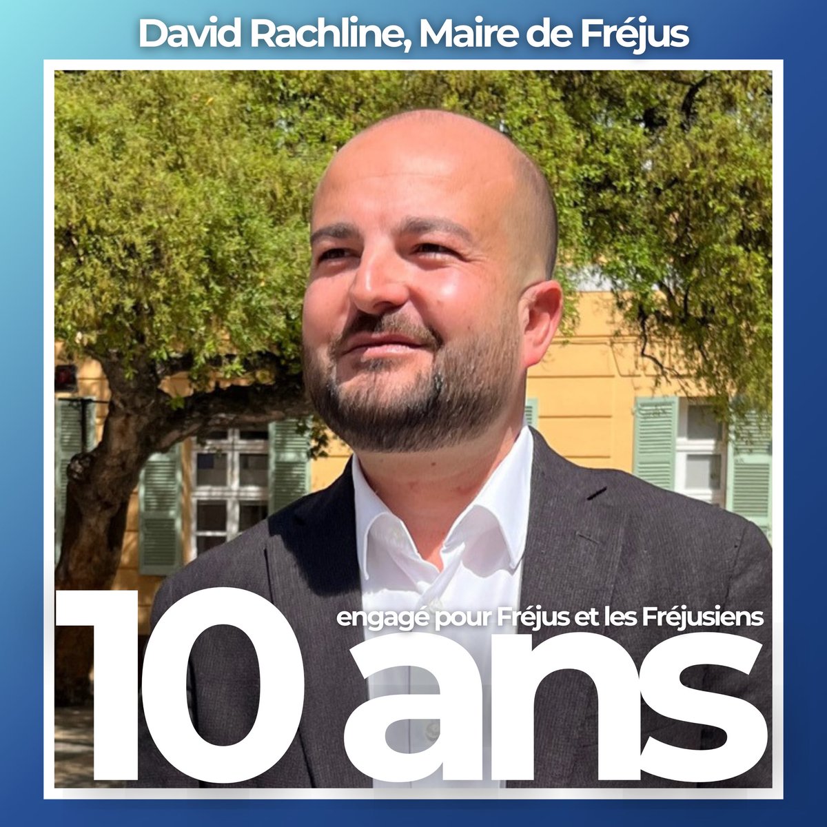 🎉 Merci à @david_rachline, ainsi qu’à toute son équipe municipale, d’œuvrer quotidiennement, et ce depuis 10 ans, pour notre belle cité romaine de #Fréjus 🙏🏻🇫🇷