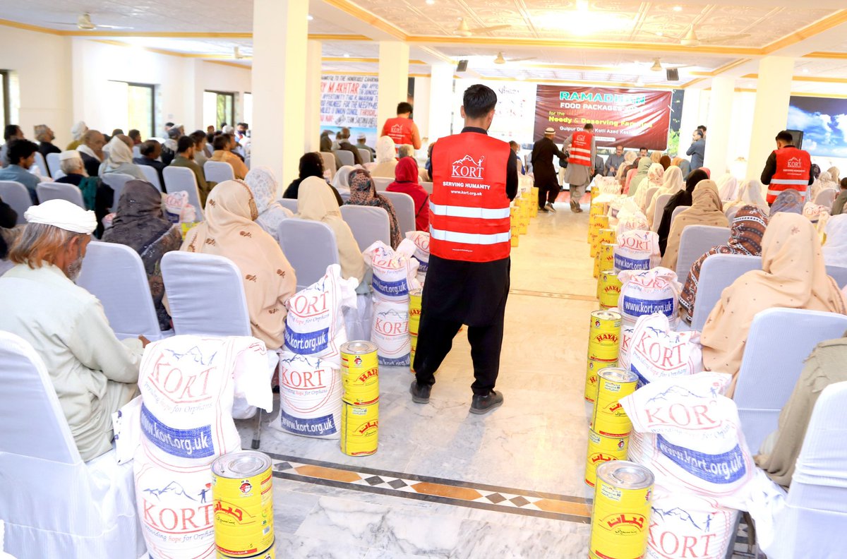 DAY 18:- Gulpur District Kotli AJK : Alhamdulliha : During the holy month of Ramadhan Kashmir Orphans Relief Trust(KORT) distributed hundred of food packages to the needy and deserving people of Gulpur District Kotli AJK 🔴 Donate Now 👉 kort.org.uk #Ramadan