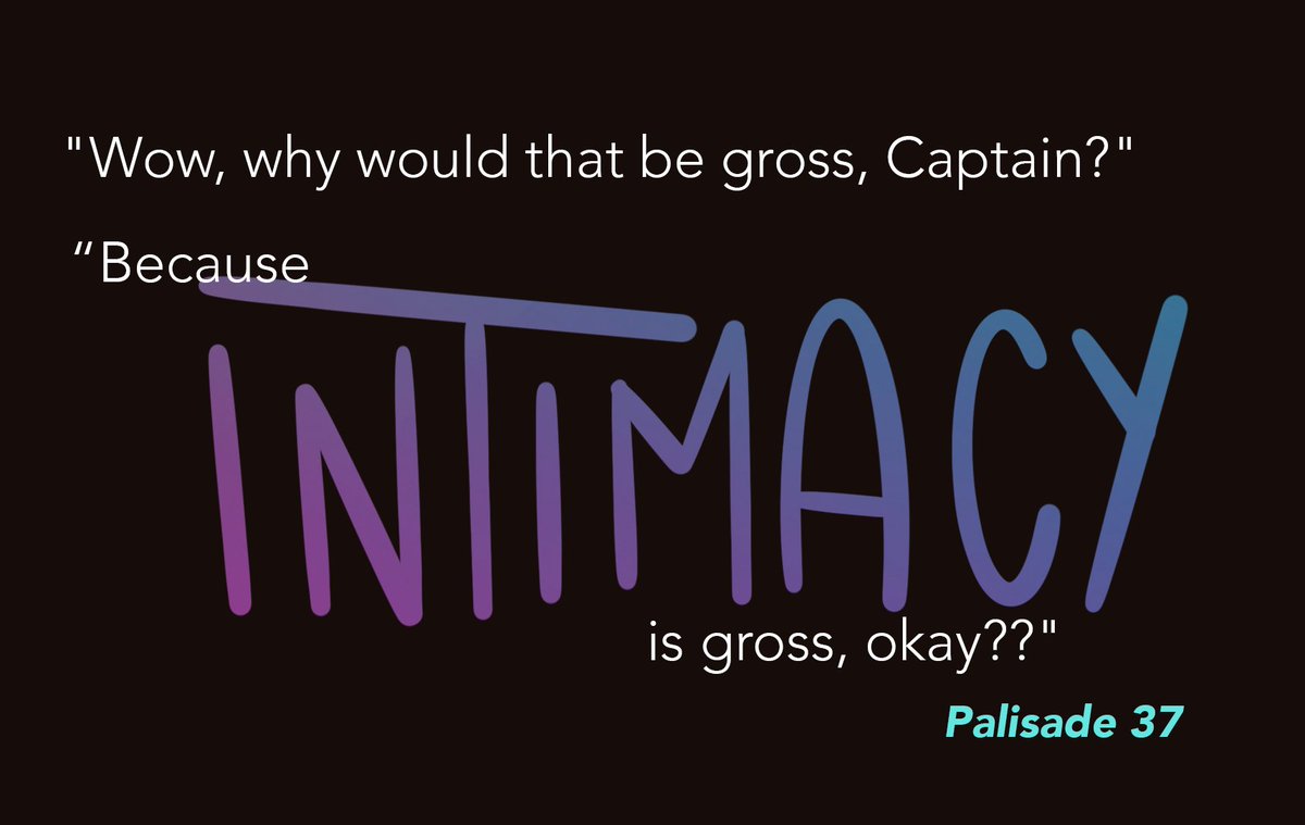 15DaysofFatT's tweet photo. Day fourteen of #15DaysofFatT — Intimacy 🪢🫂🫶
"Wow, why would that be gross, Captain?"
"Because intimacy is gross, okay??" - Palisade 37
#FriendsattheTable @Friends_Table https://t.co/u2uUVZAL4U