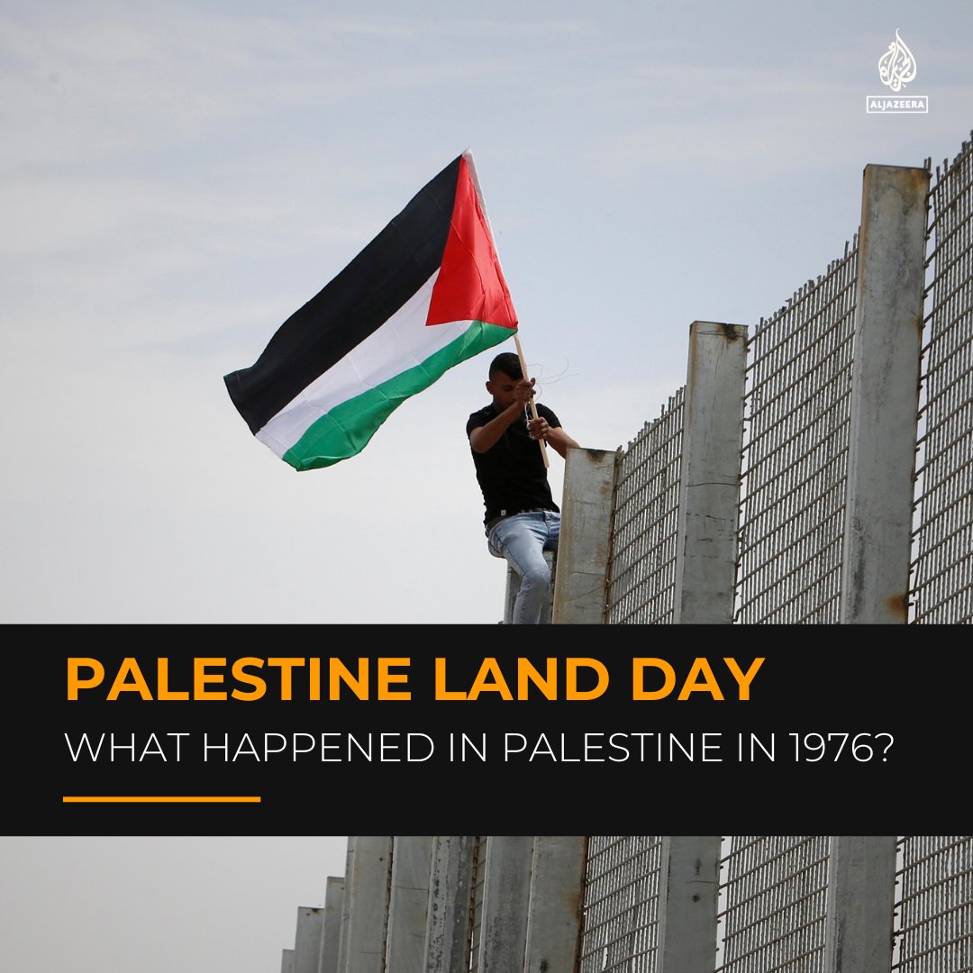 THREAD 🧵 Today marks Palestine Land Day, also known as Yom al-Ard. Every year on March 30, Palestinians hold protests and plant olive trees to reaffirm their connection to their land. We look at the significance of Land Day in Palestinian history. 🔗: aje.io/4o9k0k