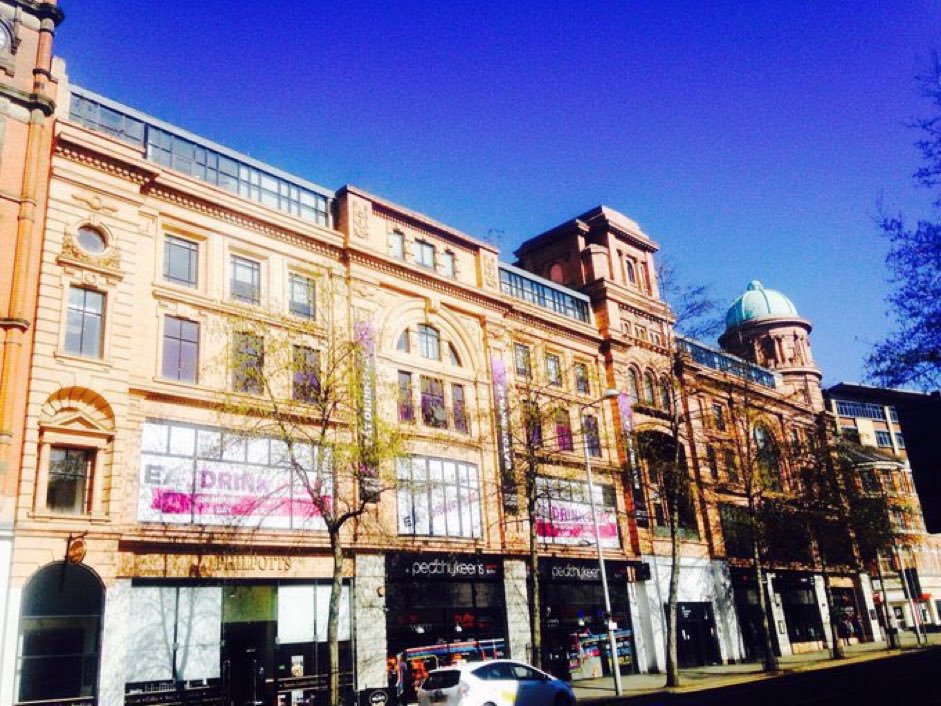 Blue sky over the Co-Op, Upper Parliament Street, built 1916, closed 2001 #Nottingham #architecture #SaturdayMorning