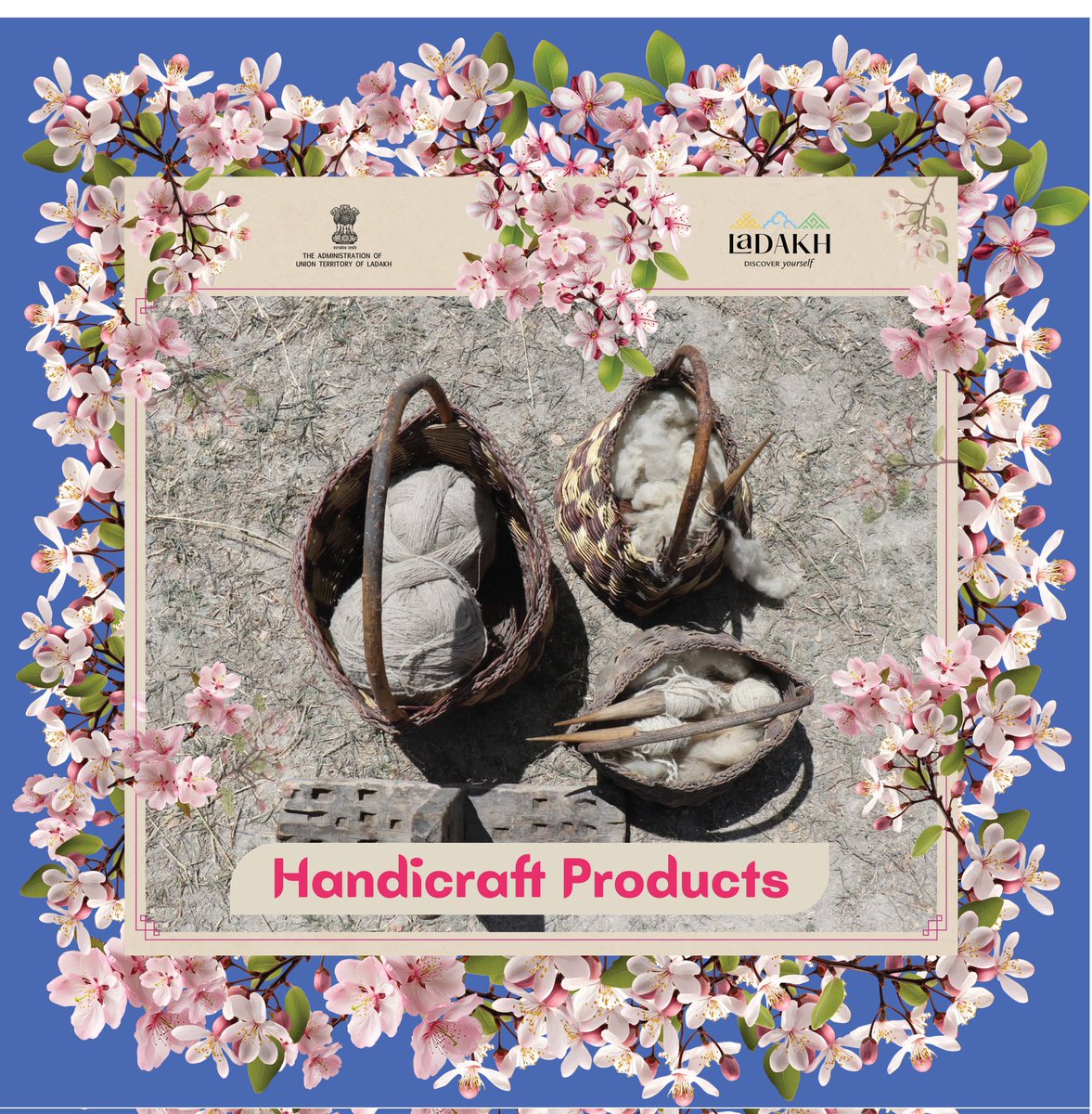 Handicraft products made by artisans from Ladakh, especially by Self-Help Groups, will be one of the highlights of the Apricot Blossom Festival 2024 #ApricotBlossomFestival #VisitLadakh @tourismgoi @incredibleindia @lg_ladakh @sectourismutl @LadakhSecretary