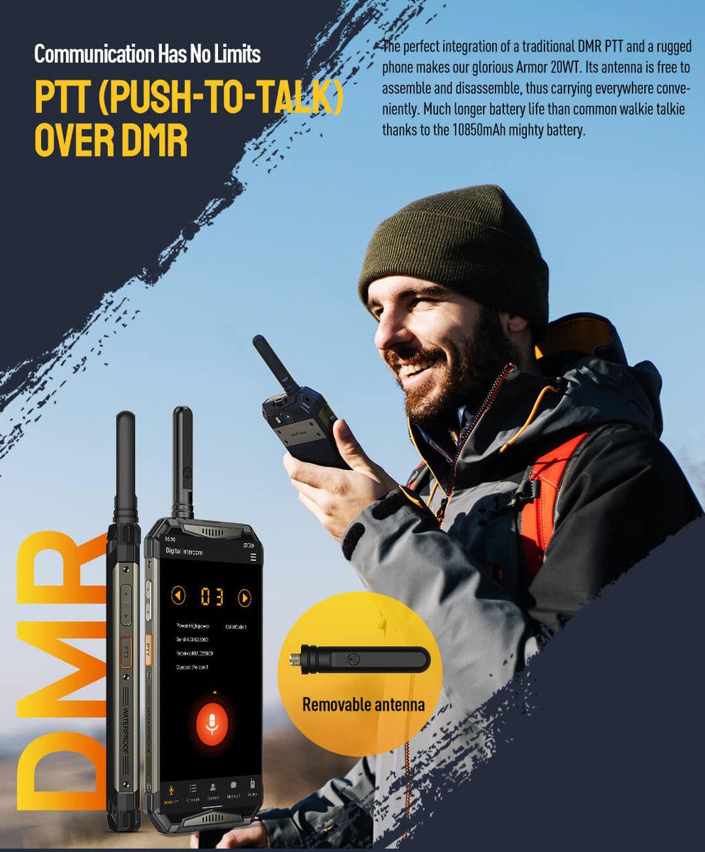 KenyaUlefone's tweet photo. Ulefone Armor 20WT
Walkie talkie rugged phone - detachable antenna 
10850mAh battery
50MP camera
5.65" FHD+ display
12gb Ram 256gb internal memory
+254 769 427988

#WRCSafarlRirally2024
#TwendeVasha #Mpesa
#MasculinitySaturday 
Naivasha Natembeya Al shabab Barbecue syokimau weta https://t.co/oUhepETztP