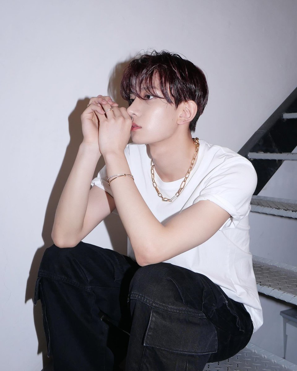 #ENHYPEN Heeseung in a new hair style in a recent Instagram update