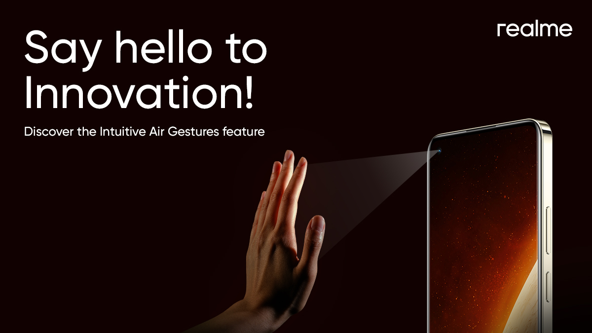 Dive into touchless innovation with Air Gestures, currently in realme Narzo 70 Pro 5G & our upcoming realme 12x 5G! Learn more: tinyurl.com/58ea2p38