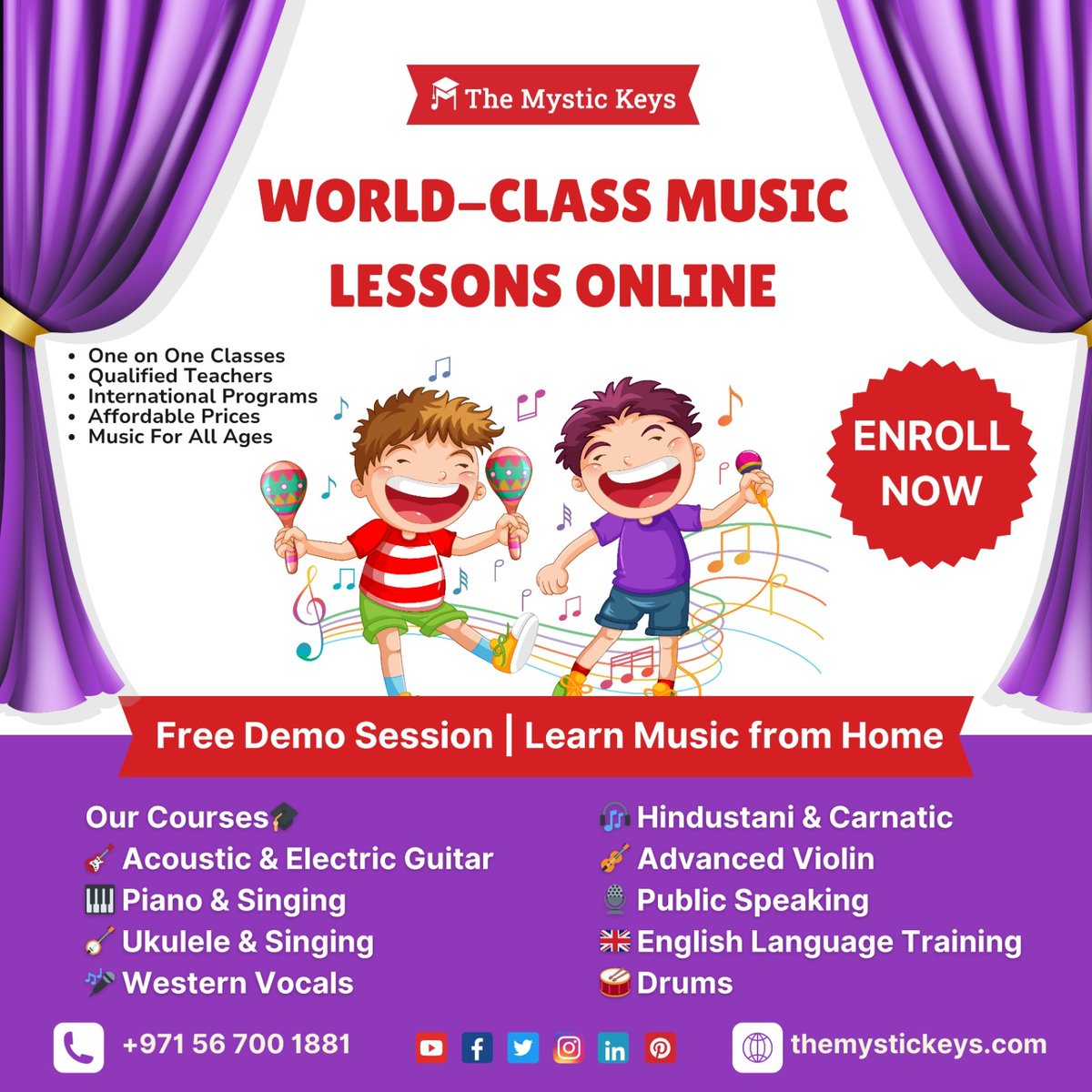 KeysMystic's tweet image. Get world-class music lessons Online. Get personalized music lessons for all skill levels.
themystickeys.com/learn-more/   #musiclessons #musiclessonsforkids #musiclessonsforadults #musiclessonsonline #musiclessonsforchildren #musiclessonsforbeginners #learnmusic #musicskills