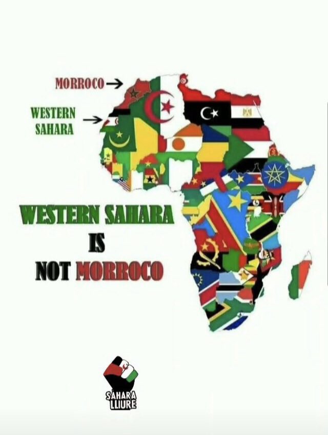 Western Sahara 🇪🇭 is NOT Morroco.

#selfdetermination #WesternSahara
#IllegalOccupation