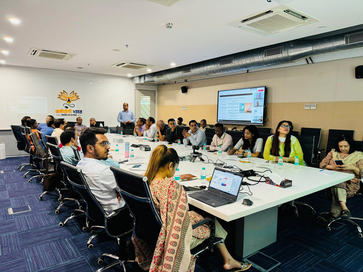 Karmayogi Bharat hosted a workshop on Emerging Technologies - Generative AI, Machine Learning, Deep Learning & Computer Vision, in partnership with the Wadhwani Centre for Govt Digital Transformation. 90+ officials from across Ministries & Departments joined for the session.