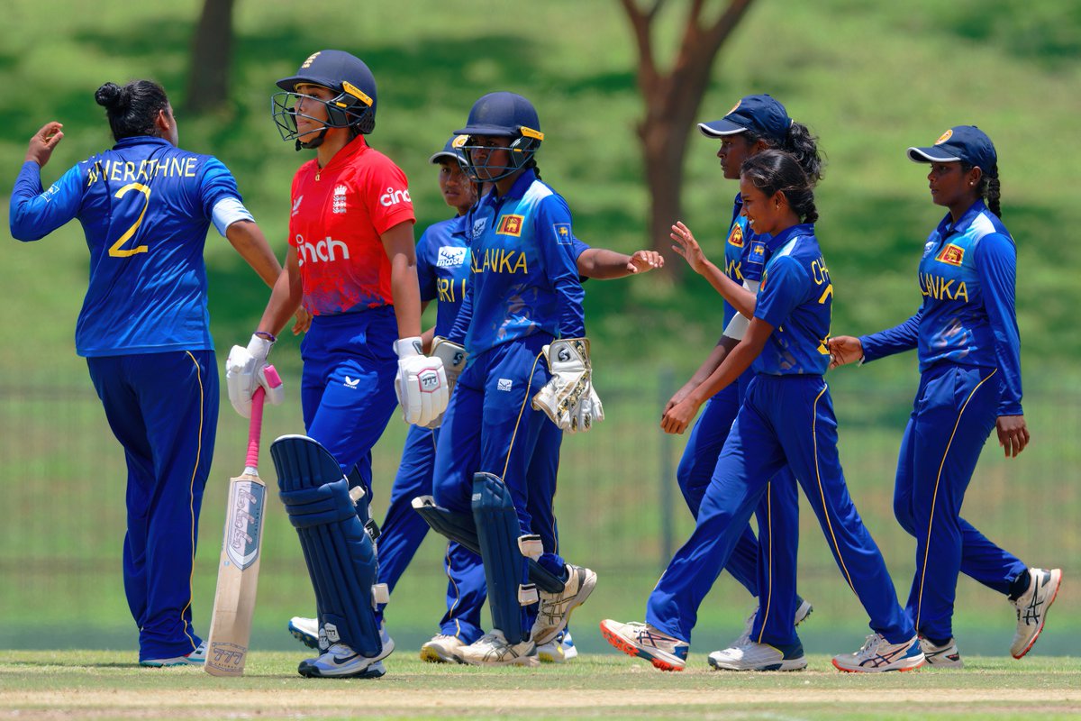 SL U19 Girls win T20 against England U19 by 6 Runs. #Cricket #Women