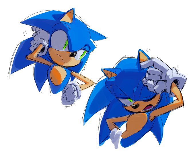 「sonic the hedgehog white background」Fan Art(Latest)