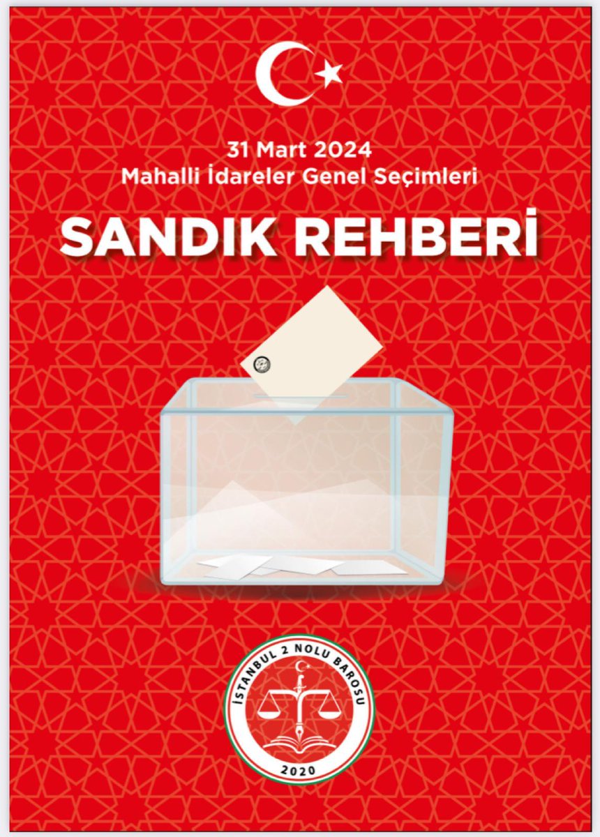 İstanbul 2 Nolu Barosu olarak 31 Mart 2024 Mahalli İdareler Genel Seçiminde; milletimizin iradesinin sandığa tam olarak yansıması, muhtemel hukuka aykırılıkların önlenmesi, çıkacak ihtilafların hukuka uygun çözümü için seçim yapılan bütün okullarda görev alıyoruz...