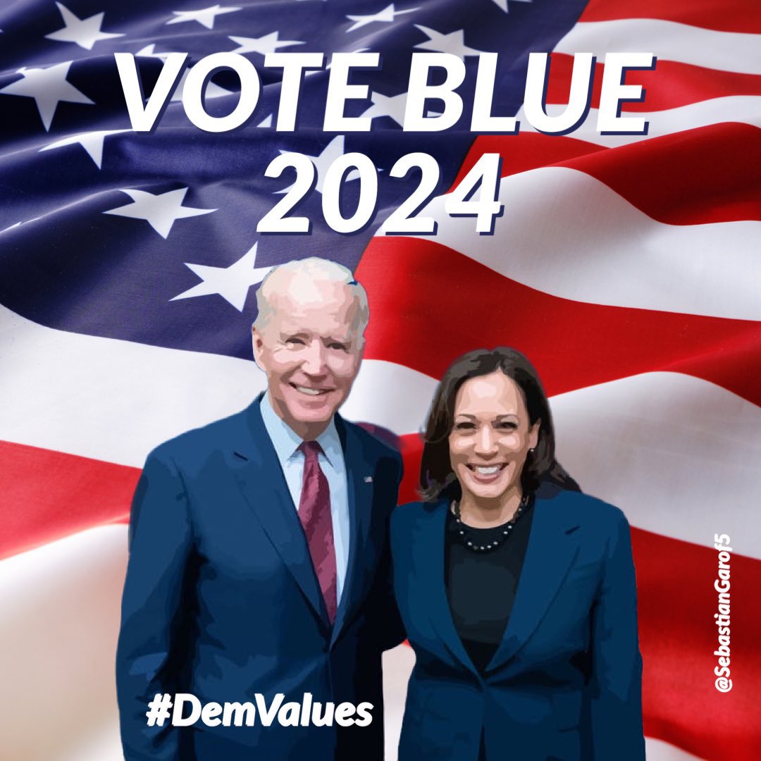 If you believe that Biden and Harris is our only choice please put a blue heart in the replies because I want everyone to follow you. 💙REPOST💙