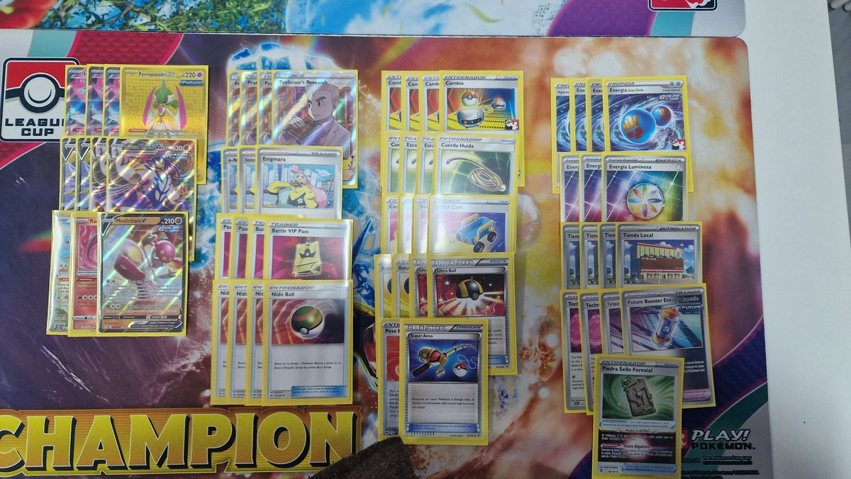 GalileoTCG's tweet image. WON CHALLENGE WITH IRON VALIANT URSHIFU, Deck felt super cool and i got mu's very beneficial for me, super proud of my skills and for being able to win with piles like this,GG's everyone 
Mu's:
-Miraidon W
-Zard W
-Zard W
-Zoroark vstar W