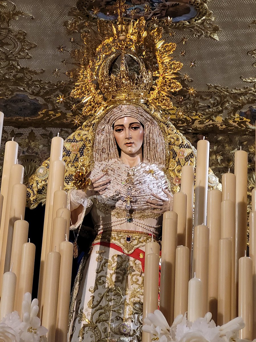 Some of the beautiful floats from #Seville for the #Easter parade. The weather was dreadful so they kept them in the churches for people to see. Absolutely stunning.