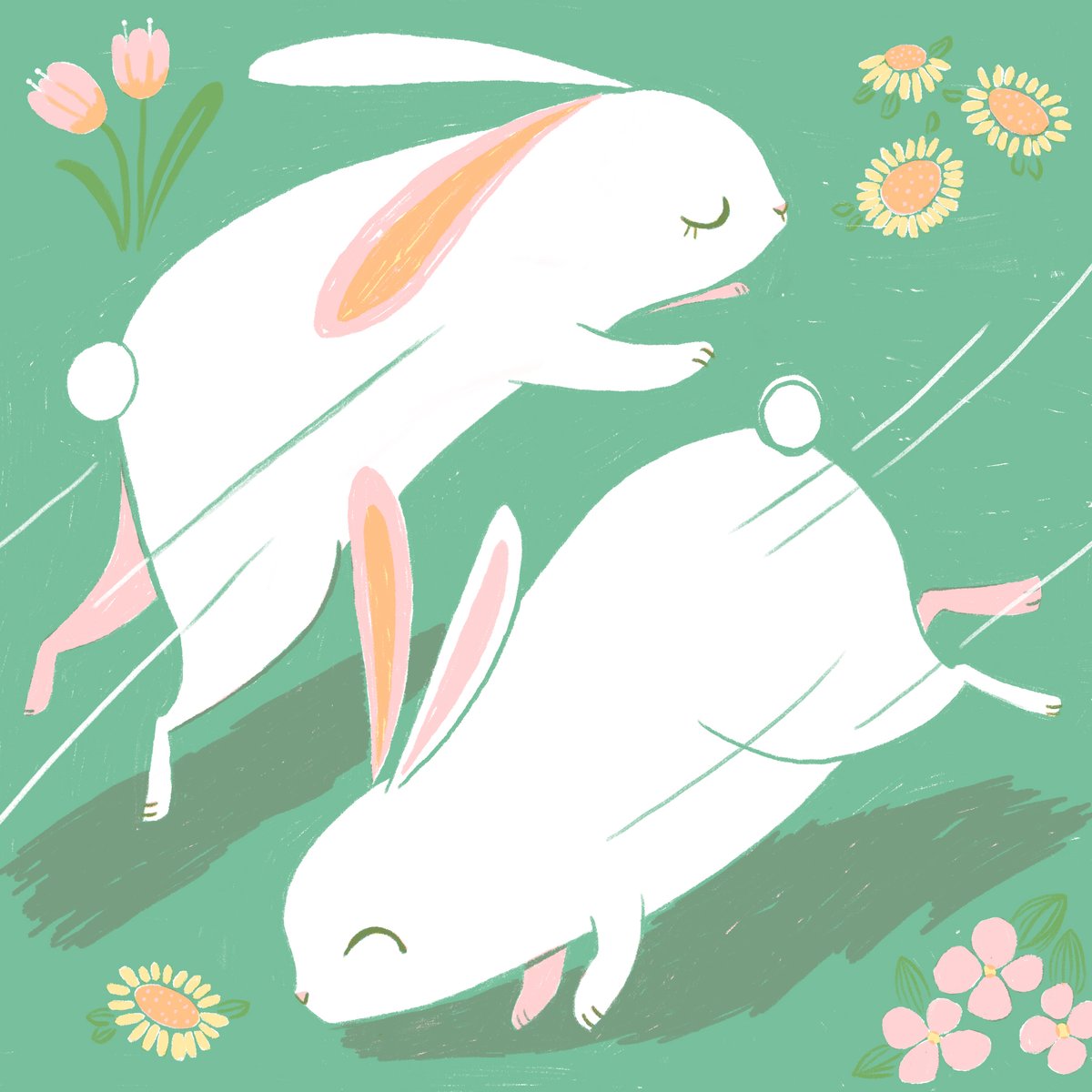 Reminder: While bunnies frolic, hares fight like boxers. Happy Easter.
